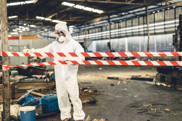 Professional Trauma Scene Cleanup technician working in Copiague, NY